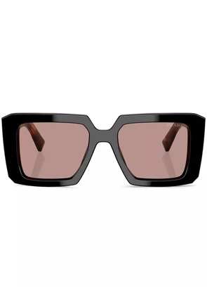 Prada Eyewear tortoiseshell-effect square sunglasses - Black