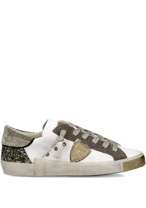 Philippe Model Paris distressed leather sneakers - White