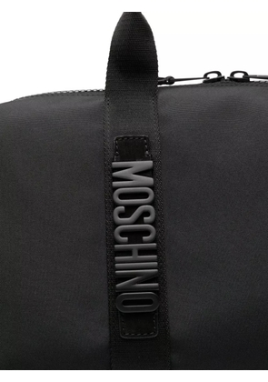 Moschino logo-detailed holdall - Black