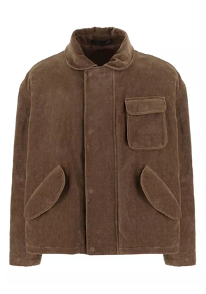 Giorgio Armani patch-pocket jacket - Brown