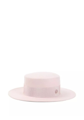 Maison Michel Kiki ribbon-detailed wool hat - Pink