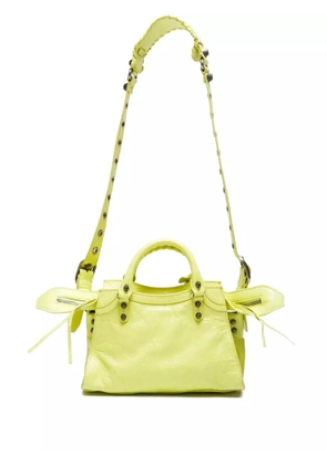 Balenciaga Pre-Owned 2020s Le Cagole XS studs lambskin bag - Yellow