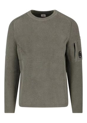 C.P. Company ribbed lens-detail sweater - Grey