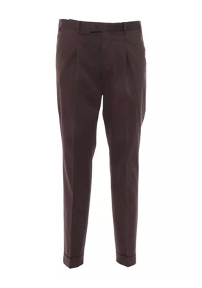 PT Torino pleated flap-pockets trousers - Brown