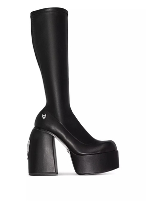 NAKED WOLFE Spice 140mm platform boots - Black