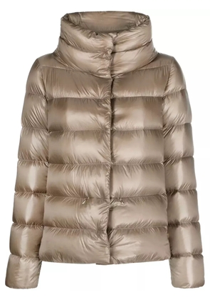 Herno funnel-neck padded jacket - Brown