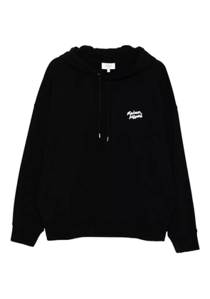 Maison Kitsuné handwriting hoodie - Black