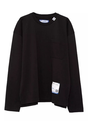 in･stru(men-tal). pocket long-sleeve jersey t-shirt - Black