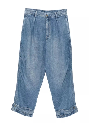 CROQUIS straight-leg rolled-edge jeans - Blue