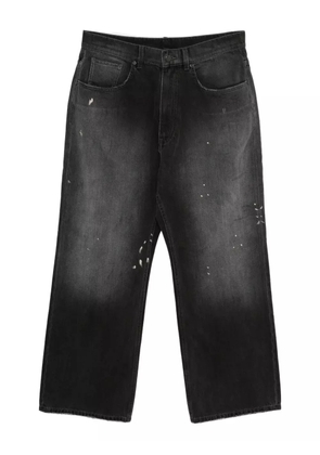 CROQUIS straight-leg rolled-edge jeans - Grey