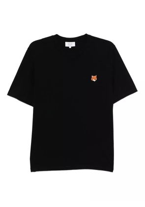Maison Kitsuné embroidered-logo patch T-shirt - Black