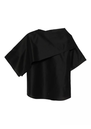 JNBY scarf-collar short-sleeves top - Black