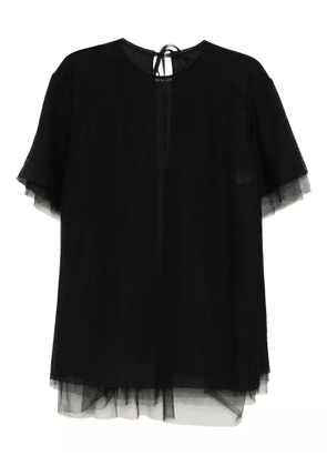 JNBY mesh short-sleeved top - Black