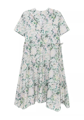 JNBY graphic-printed short-sleeved dress - Neutrals