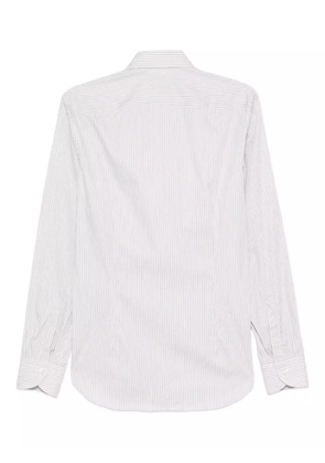 Canali striped cotton shirt - Neutrals