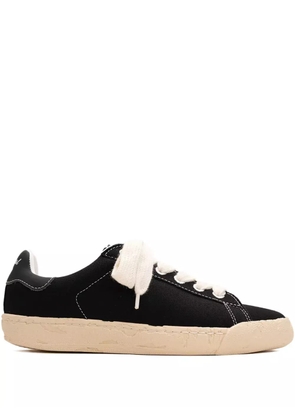 General Scale. past sole canvas sneakers - Black