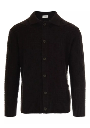 Paolo Pecora polo-collar cardigan - Brown
