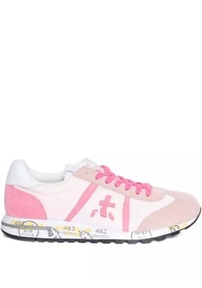 Premiata leather-panelled sneakers - Pink