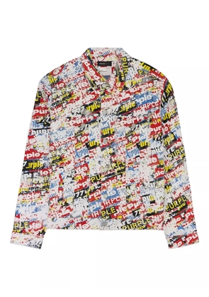 Purple Brand STADIUM 'multi' denim jacket - Red