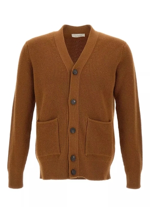 Filippo De Laurentiis ribbed V-neck cardigan - Brown