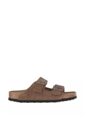 Birkenstock Arizona double-buckle suede sandals - Brown