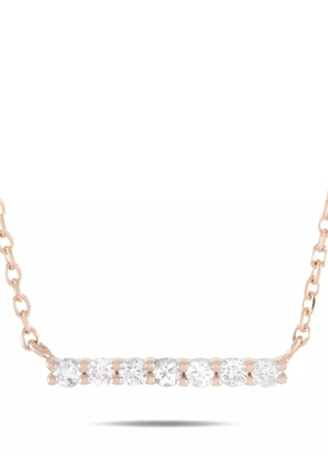 LB Exclusive 14K rose gold diamond necklace - Pink