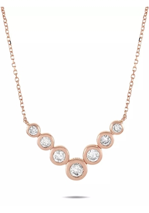 LB Exclusive 14K rose gold diamond pendant necklace - Pink