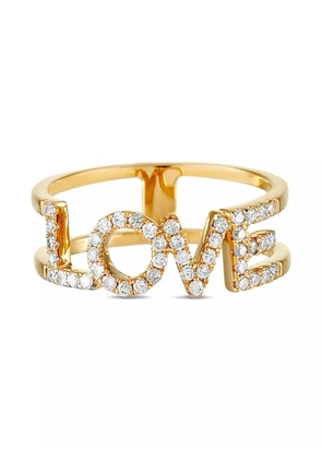 LB Exclusive 14K yellow gold Love diamond ring