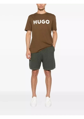 HUGO logo-print T-shirt - Brown
