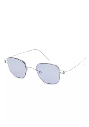 Lindberg 8216 thin-rim rectangle sunglasses - Grey