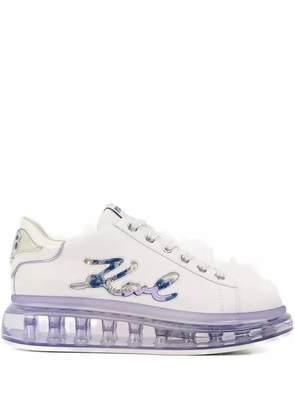 Karl Lagerfeld logo-embellishment sneakers - White