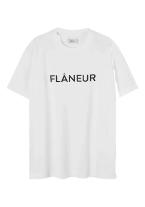 FLÂNEUR logo-print T-shirt - White