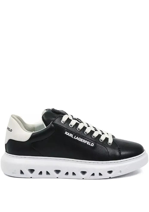Karl Lagerfeld embroidered-logo sneakers - Black