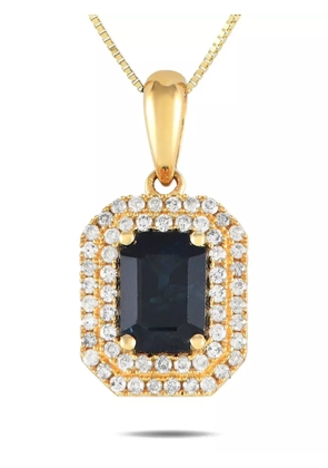 LB Exclusive 14kt yellow gold sapphire necklace