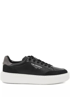 Karl Lagerfeld leather platform sneakers - Black