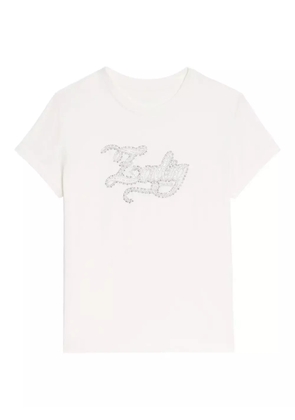 Zadig&Voltaire crystal-embellished logo T-shirt - White