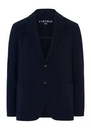 Circolo 1901 two-buttons patch-pockets blazer - Blue