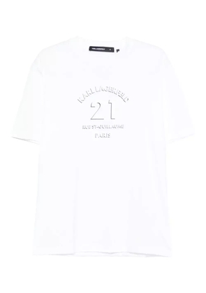 Karl Lagerfeld logo cotton T-shirt - White