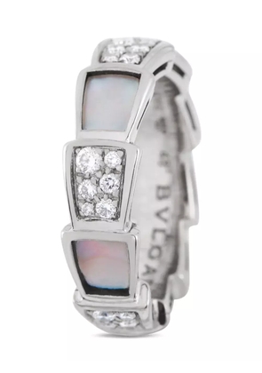 Bvlgari Pre-Owned 18kt white gold Serpenti Viper ring - Silver