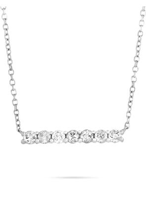 LB Exclusive 14K white gold diamond Bar necklace - Silver