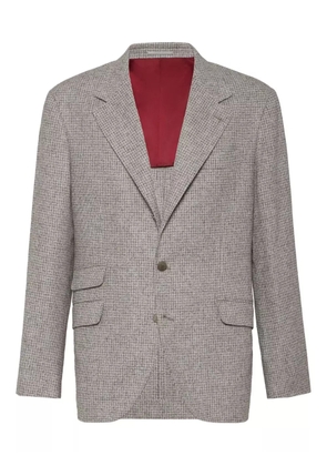 Brunello Cucinelli check-pattern blazer - Neutrals