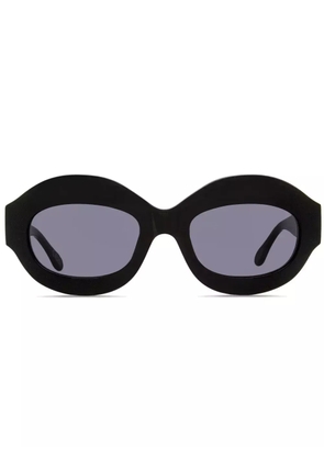 Marni Eyewear Ik Kil Cenote oval-frame sunglasses - Black