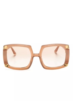 ANNA-KARIN KARLSSON Strawberry Moon oversized-frame sunglasses - Neutrals