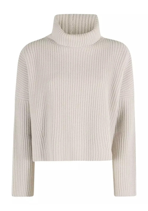 Roberto Collina ribbed turtleneck sweater - White