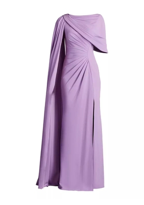 Tadashi Shoji draped cape dress - Purple