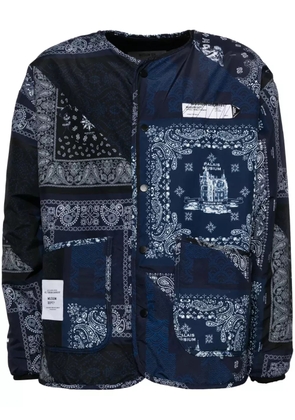 Musium Div. logo-patch jacket - Blue