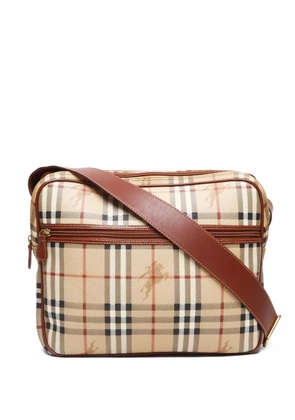 Burberry Pre-Owned 1990-2010 Haymarket Check shoulder bag - Neutrals