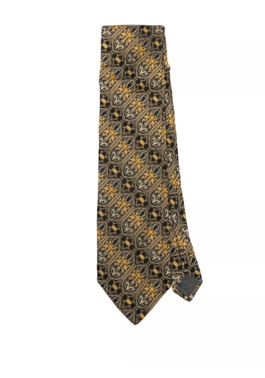 Versace Pre-Owned 1990s silk tie - Brown