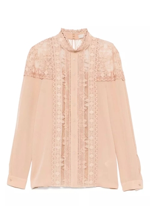 Elie Saab laced shirt - Neutrals