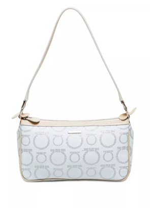 Ferragamo Pre-Owned 2000-2010s ganchini-pattern shoulder bag - Neutrals